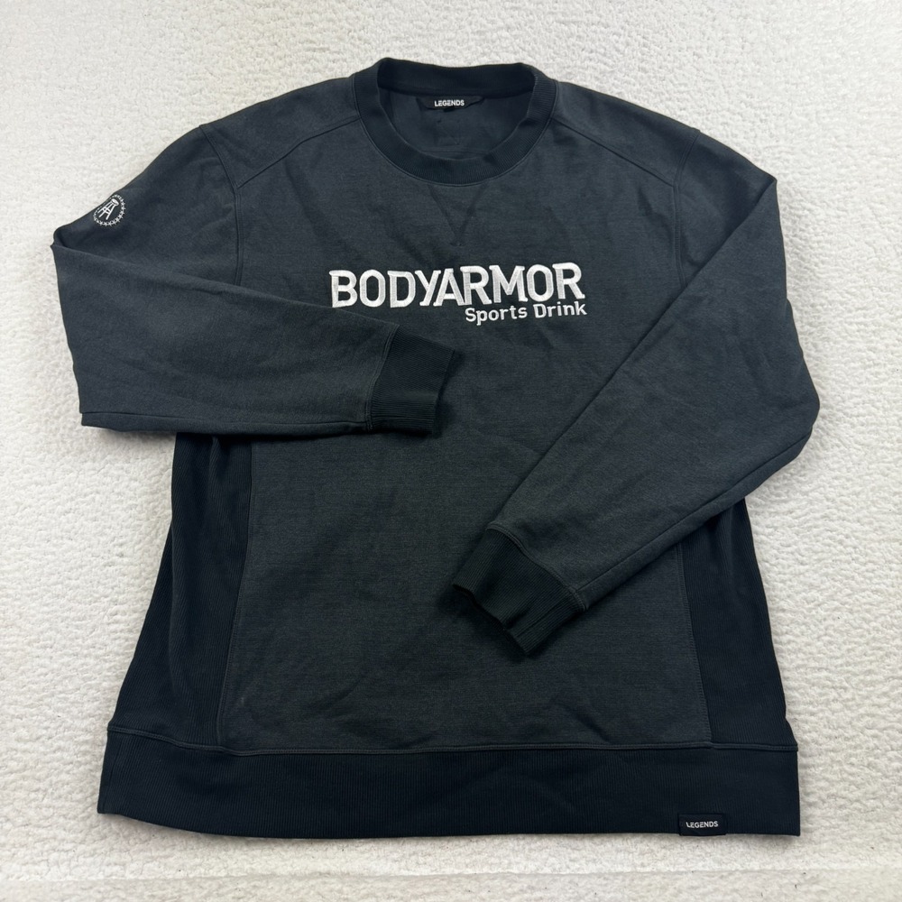 Legends x Bodyarmor Sports Drink Sweater Mens XL Gray Fairfax Crew Neck